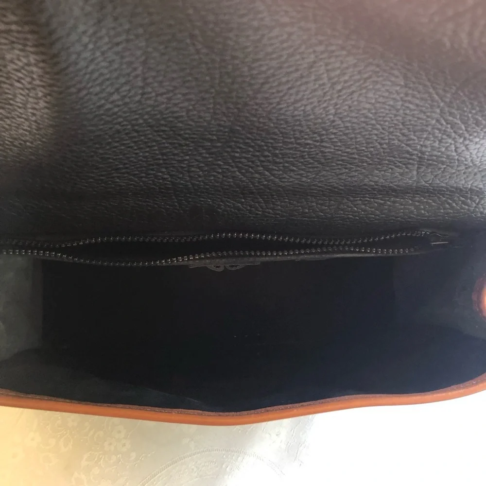 Jack George’s Vintage Briefcase Black Leather Satchel Messenger Business Bag